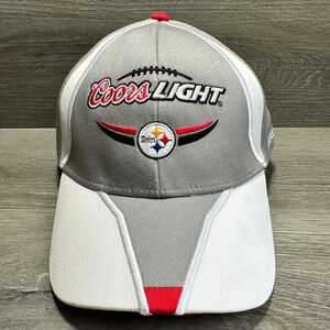Coors Light Pittsburgh Steelers NFL Reebok StrapBack Dad Hat NWOT